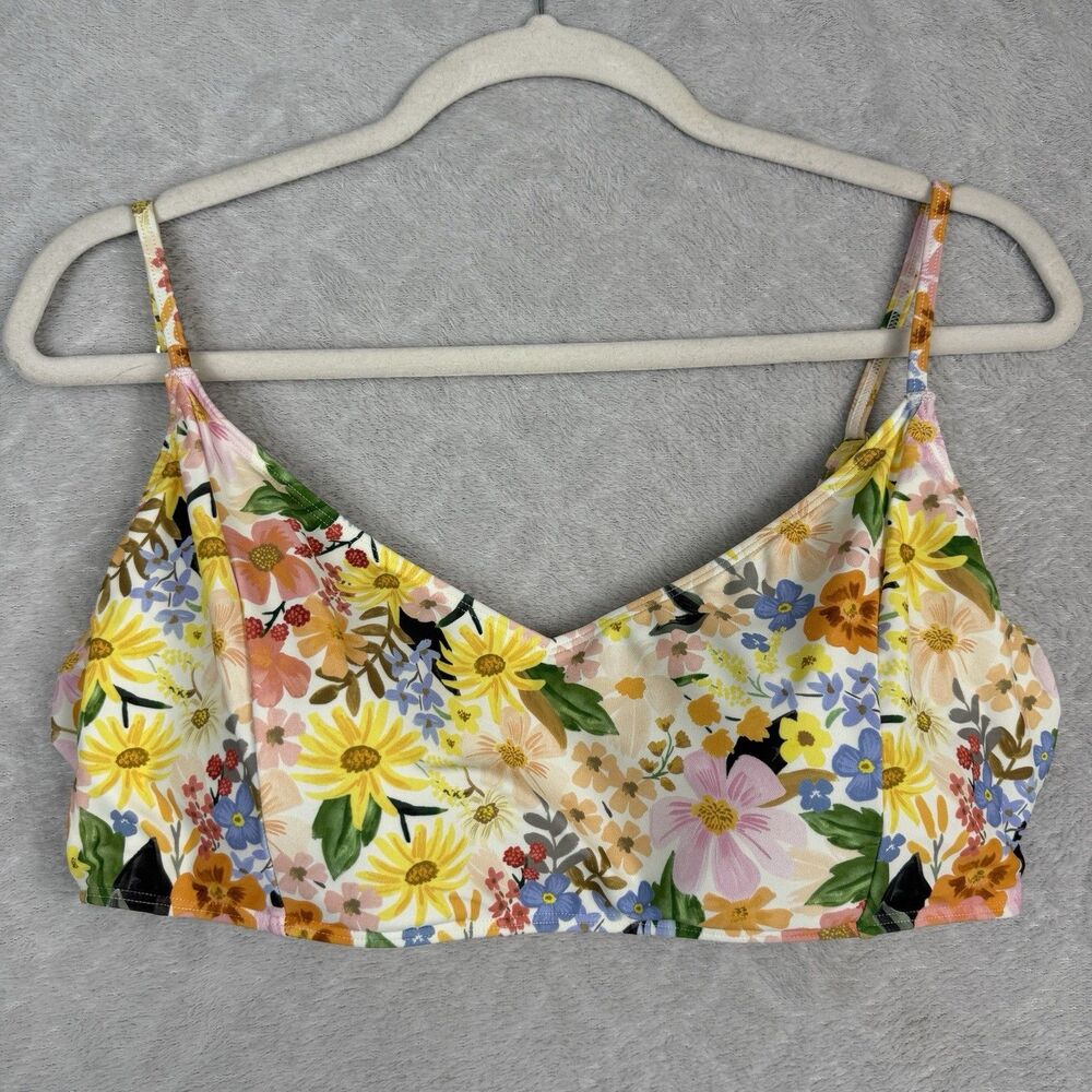 Summersalt x Rifle Paper Marguerite Bikini 2 Piece Swimsuit 12 Floral Boho Beach - Picture 3 of 12